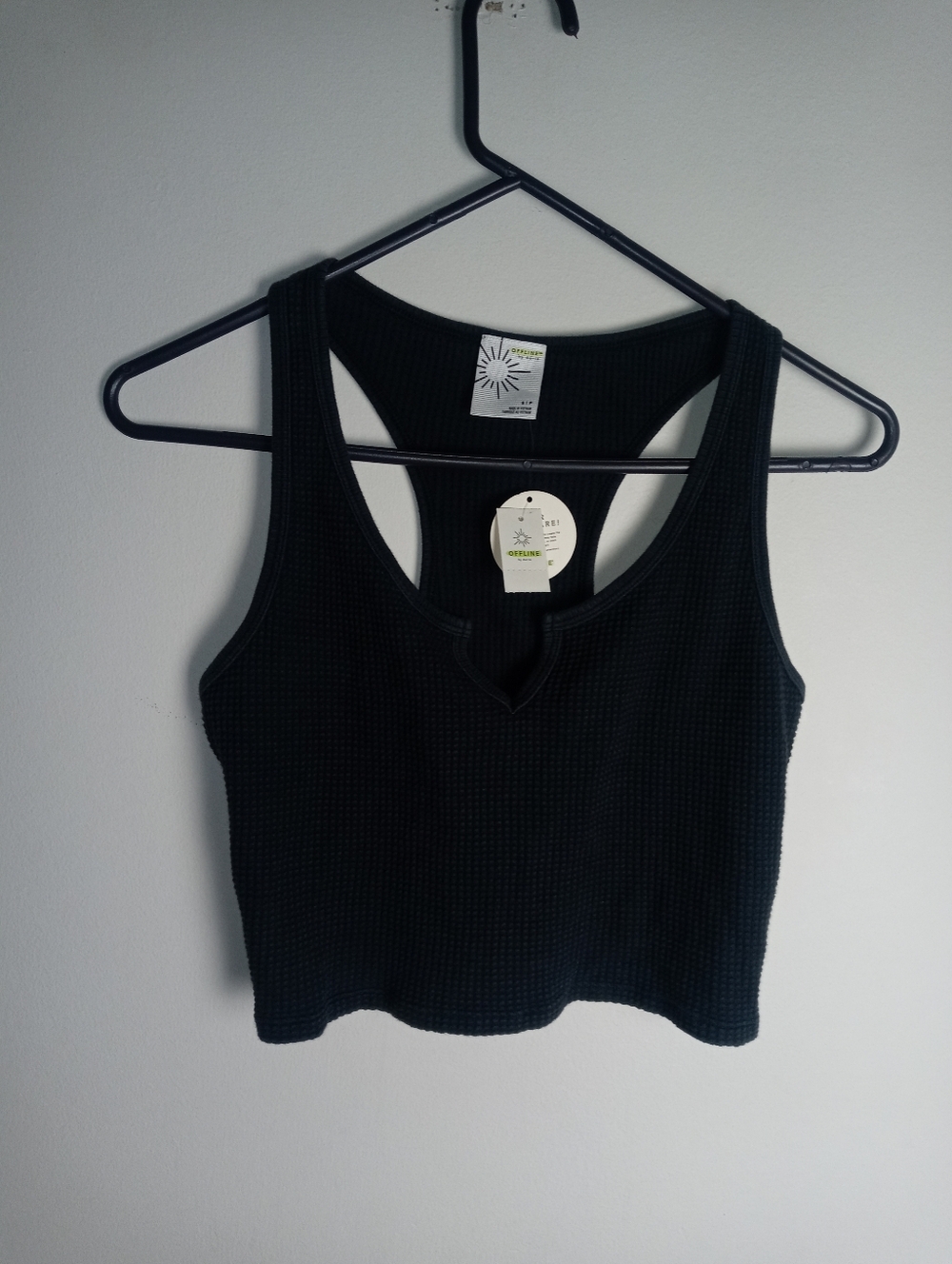 Aerie Offline Waffle Cropped Tank Size S